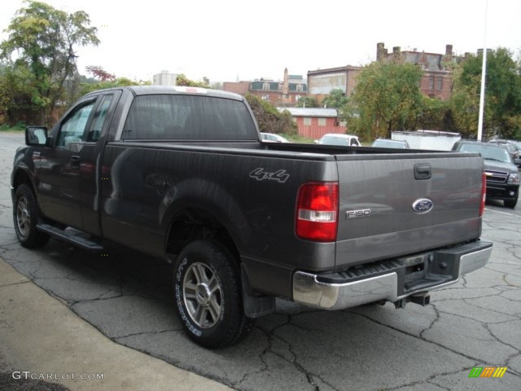 2006 F150 XLT Regular Cab 4x4 - Dark Shadow Grey Metallic / Medium Flint photo #5