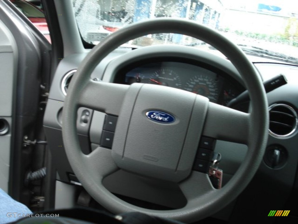 2006 F150 XLT Regular Cab 4x4 - Dark Shadow Grey Metallic / Medium Flint photo #13