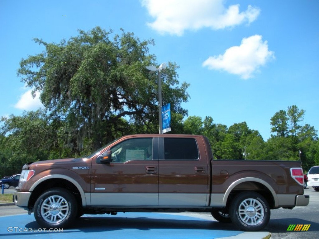 2011 F150 Lariat SuperCrew - Golden Bronze Metallic / Pale Adobe photo #2