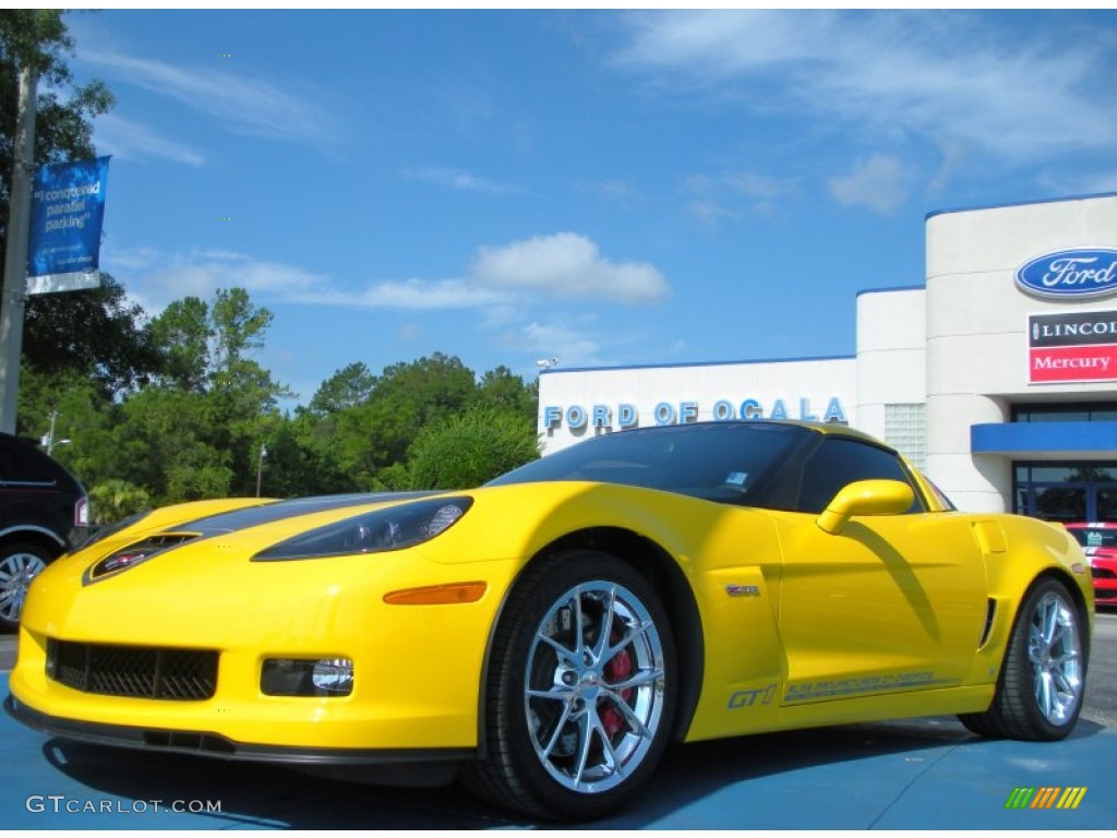 2009 Corvette Z06 GT1 Championship Edition - Velocity Yellow / Ebony photo #1