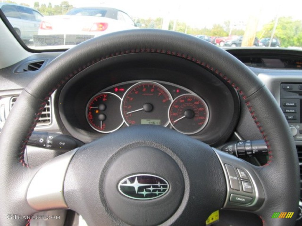 2009 Impreza WRX Wagon - Satin White Pearl / Carbon Black photo #13