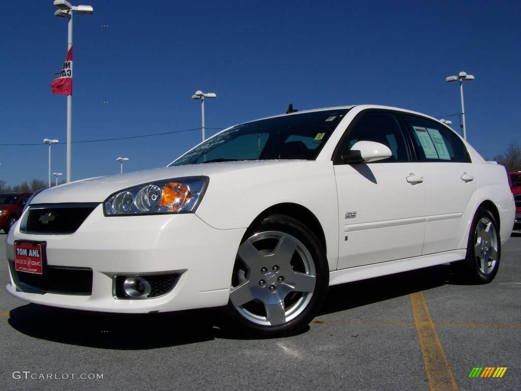 White Chevrolet Malibu