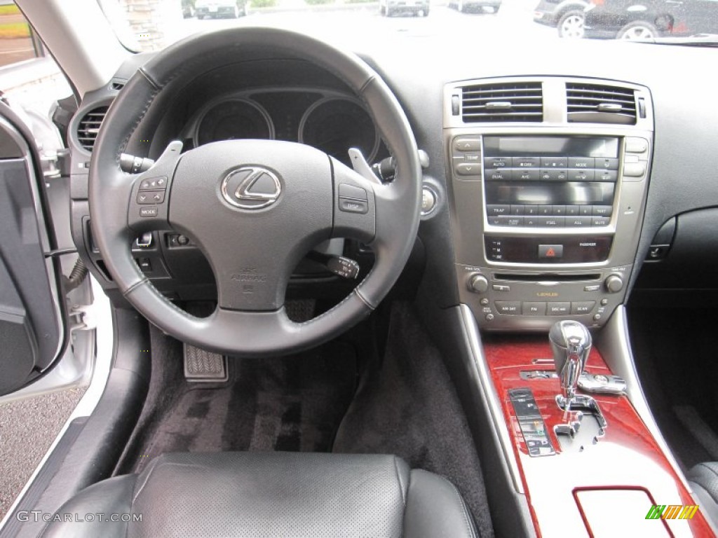 2008 Lexus IS 250 AWD Black Dashboard Photo #55262413