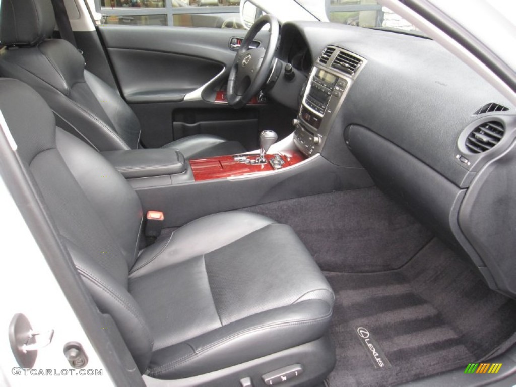 Black Interior 2008 Lexus IS 250 AWD Photo #55262470