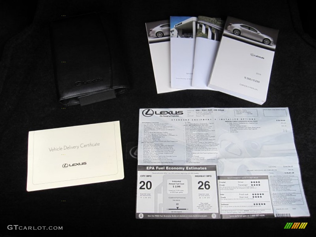 2008 Lexus IS 250 AWD Books/Manuals Photo #55262542