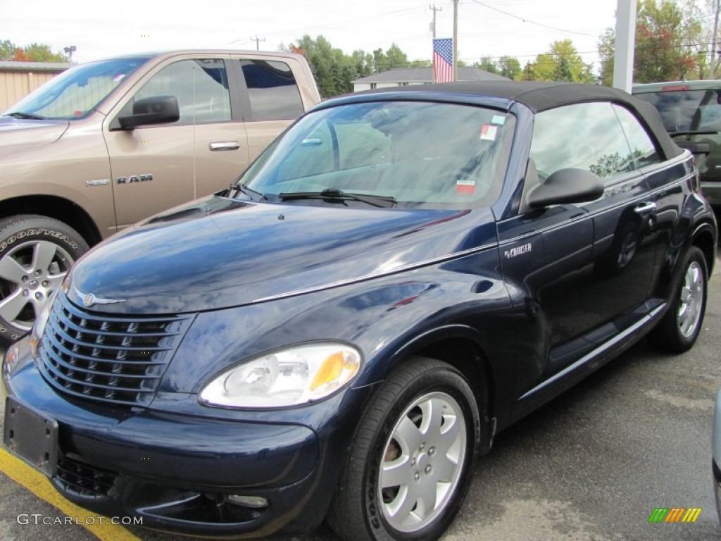 2005 PT Cruiser Touring Turbo Convertible - Midnight Blue Pearl / Taupe/Pearl Beige photo #1