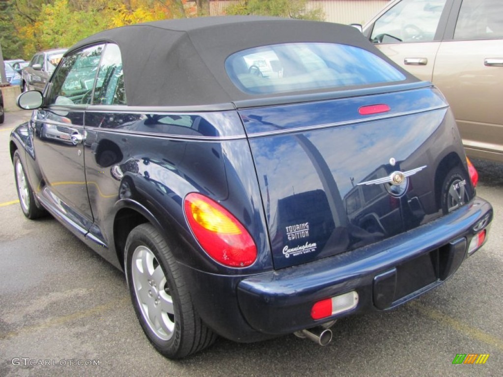 2005 PT Cruiser Touring Turbo Convertible - Midnight Blue Pearl / Taupe/Pearl Beige photo #2