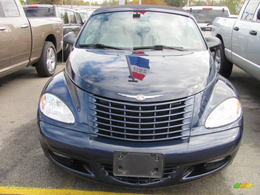 2005 PT Cruiser Touring Turbo Convertible - Midnight Blue Pearl / Taupe/Pearl Beige photo #18