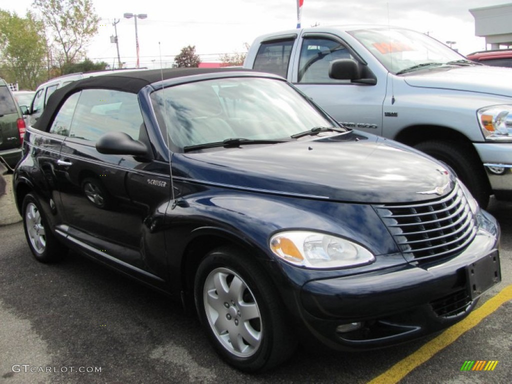 2005 PT Cruiser Touring Turbo Convertible - Midnight Blue Pearl / Taupe/Pearl Beige photo #19