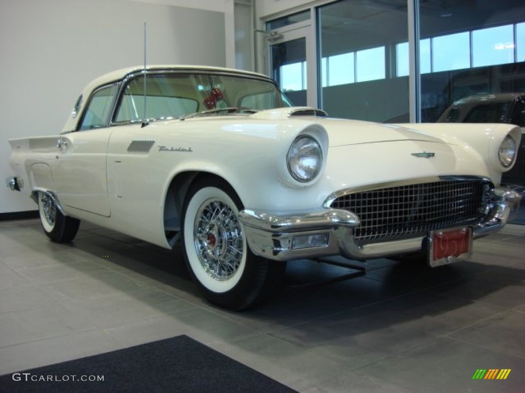 1957 Thunderbird Convertible - Colonial White / Flame Red photo #1