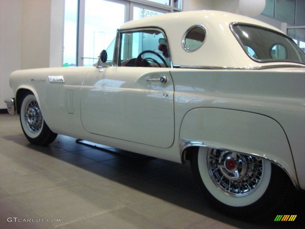 1957 Thunderbird Convertible - Colonial White / Flame Red photo #5