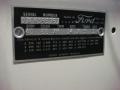 1957 Ford Thunderbird Convertible Info Tag