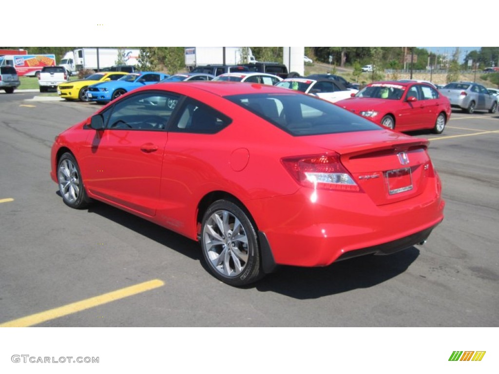 Rallye Red 2012 Honda Civic Si Coupe Exterior Photo #55270654