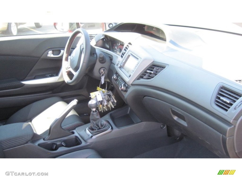 2012 Honda Civic Si Coupe Black Dashboard Photo #55270778
