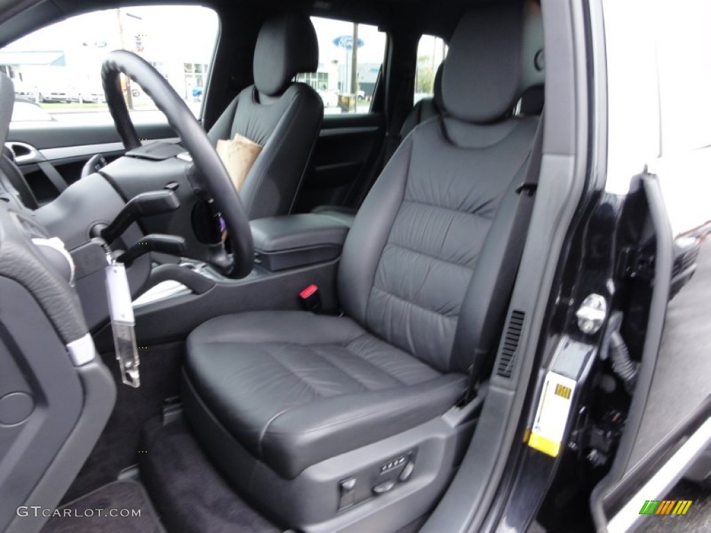 Black Interior 2009 Porsche Cayenne S Photo #55271432