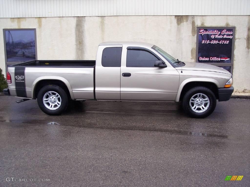 2004 Dakota SXT Club Cab - Light Almond Pearl Metallic / Dark Slate Gray photo #10