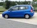 2008 Vivid Blue Pearl Honda Fit Hatchback  photo #8