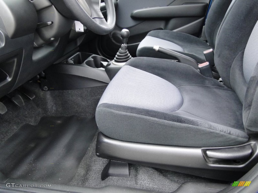 Black/Grey Interior 2008 Honda Fit Hatchback Photo #55272524