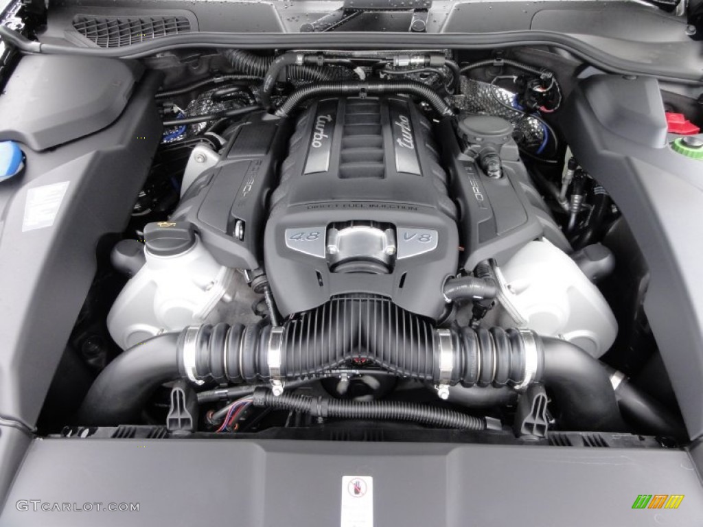 2012 Porsche Cayenne Turbo 4.8 Liter Twin-Turbo DFI DOHC 32-Valve VVT V8 Engine Photo #55272530