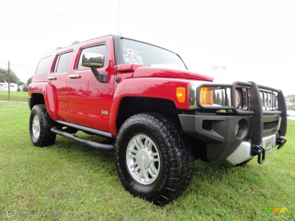 Victory Red 2008 Hummer H3 Standard H3 Model Exterior Photo #55273016