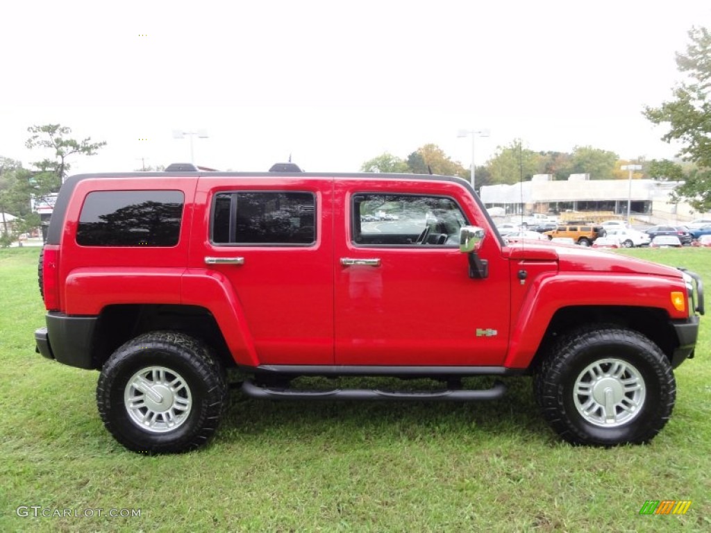Victory Red 2008 Hummer H3 Standard H3 Model Exterior Photo #55273034