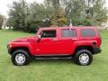 Victory Red 2008 Hummer H3 Standard H3 Model Exterior