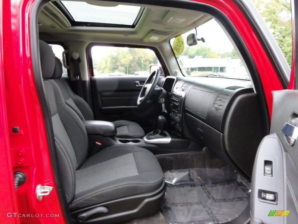 Ebony Black Interior 2008 Hummer H3 Standard H3 Model Photo #55273169