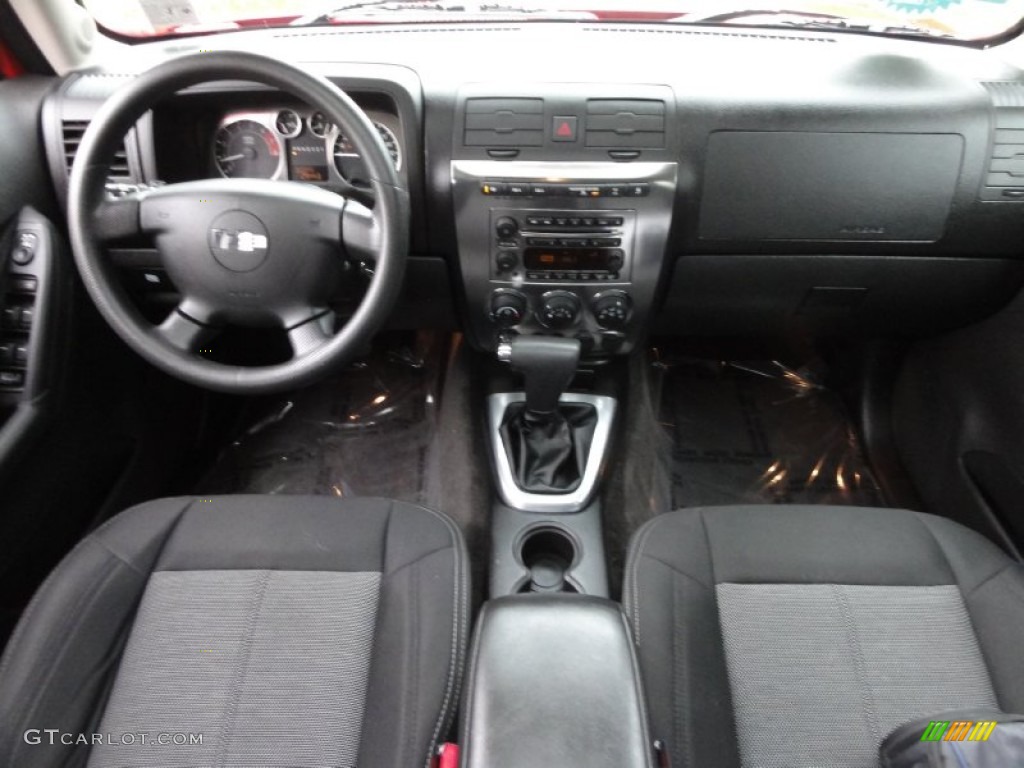 2008 Hummer H3 Standard H3 Model Ebony Black Dashboard Photo #55273235