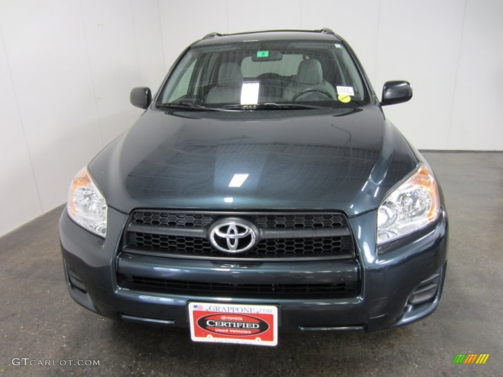 2010 RAV4 I4 4WD - Black Forest Pearl / Ash Gray photo #2