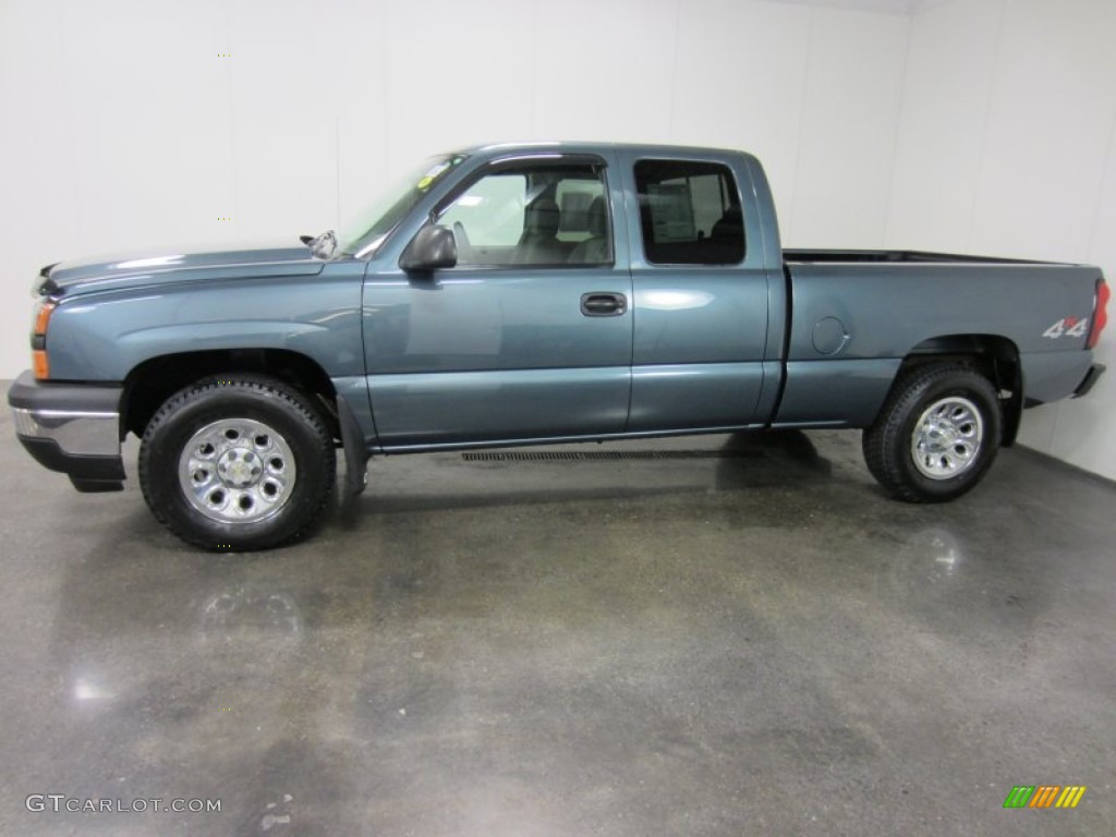 2007 Silverado 1500 Classic LS Extended Cab 4x4 - Blue Granite Metallic / Dark Charcoal photo #3