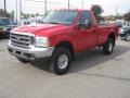 2002 Red Ford F350 Super Duty XLT Regular Cab 4x4  photo #9