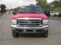 2002 Red Ford F350 Super Duty XLT Regular Cab 4x4  photo #10