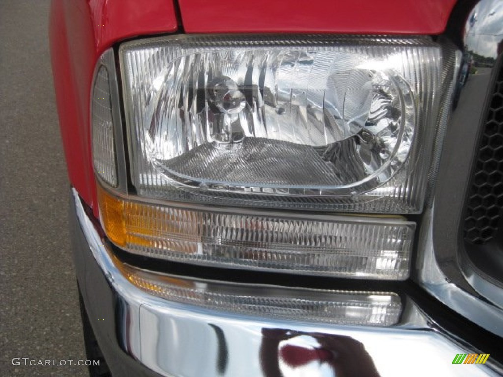 2002 F350 Super Duty XLT Regular Cab 4x4 - Red / Medium Flint photo #12