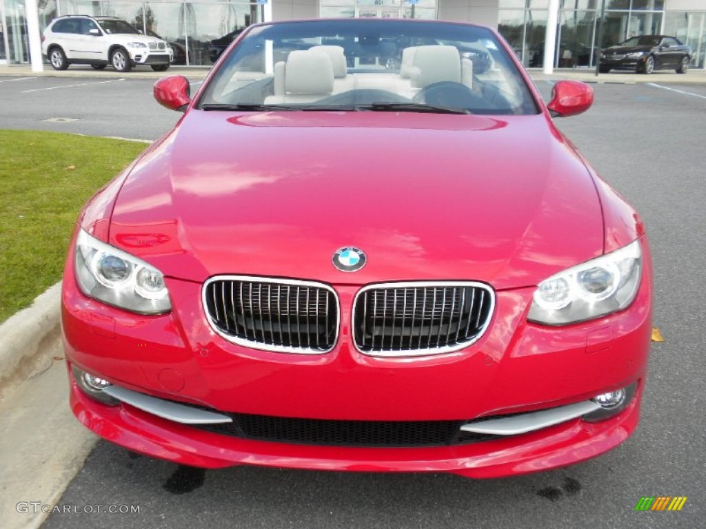 2012 3 Series 328i Convertible - Crimson Red / Oyster/Black photo #2