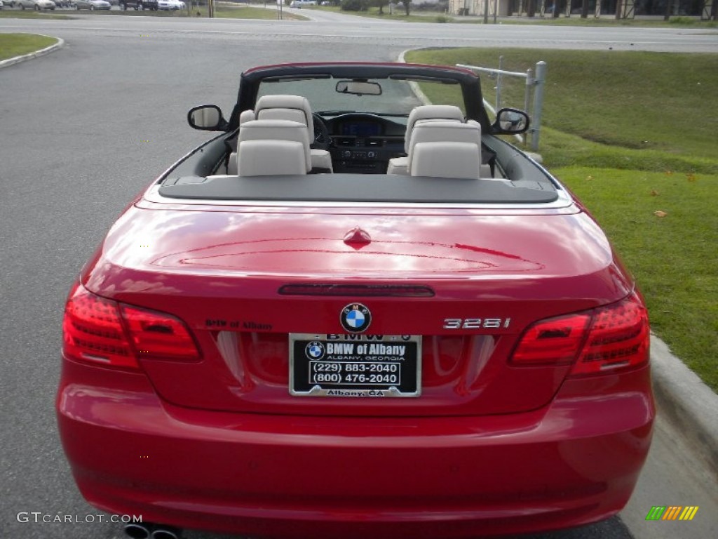 2012 3 Series 328i Convertible - Crimson Red / Oyster/Black photo #3