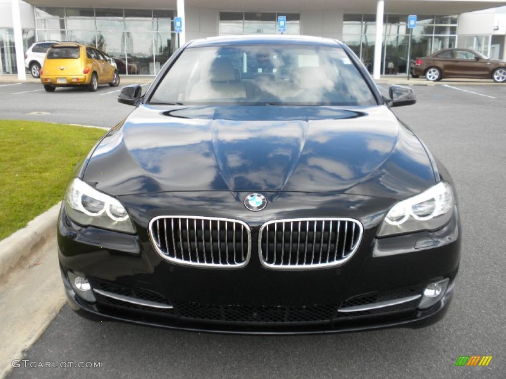 Black Sapphire Metallic 2012 BMW 5 Series 528i Sedan Exterior Photo #55276574