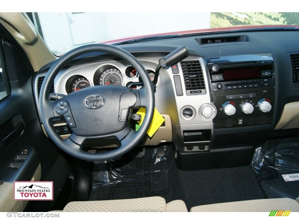 2012 Tundra Double Cab 4x4 - Barcelona Red Metallic / Graphite photo #10