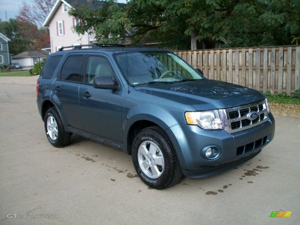 2012 Escape XLT 4WD - Steel Blue Metallic / Stone photo #3