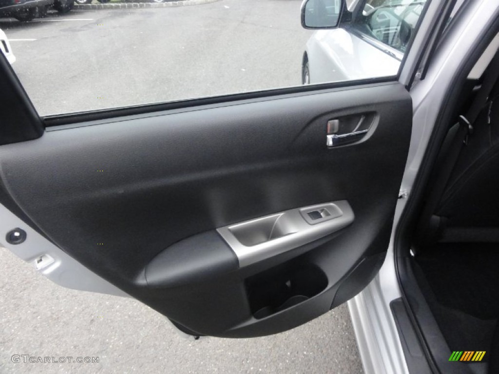 2010 Subaru Impreza WRX Sedan Carbon Black Door Panel Photo #55278026