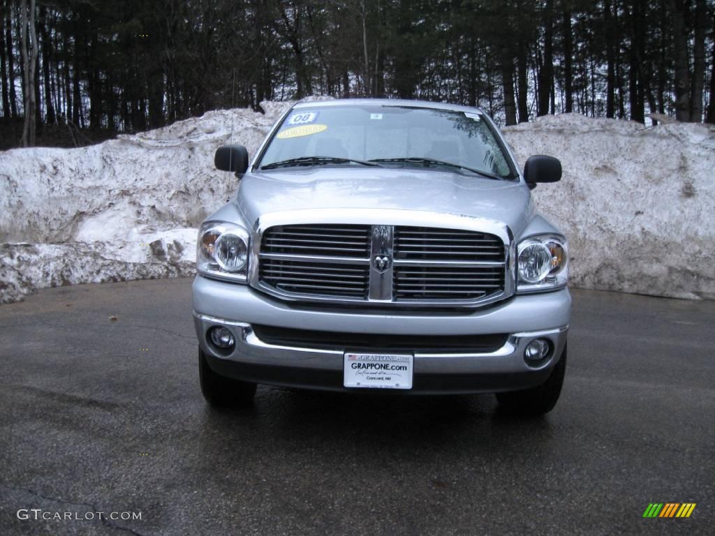 2008 Ram 1500 Big Horn Edition Quad Cab 4x4 - Bright Silver Metallic / Medium Slate Gray photo #7