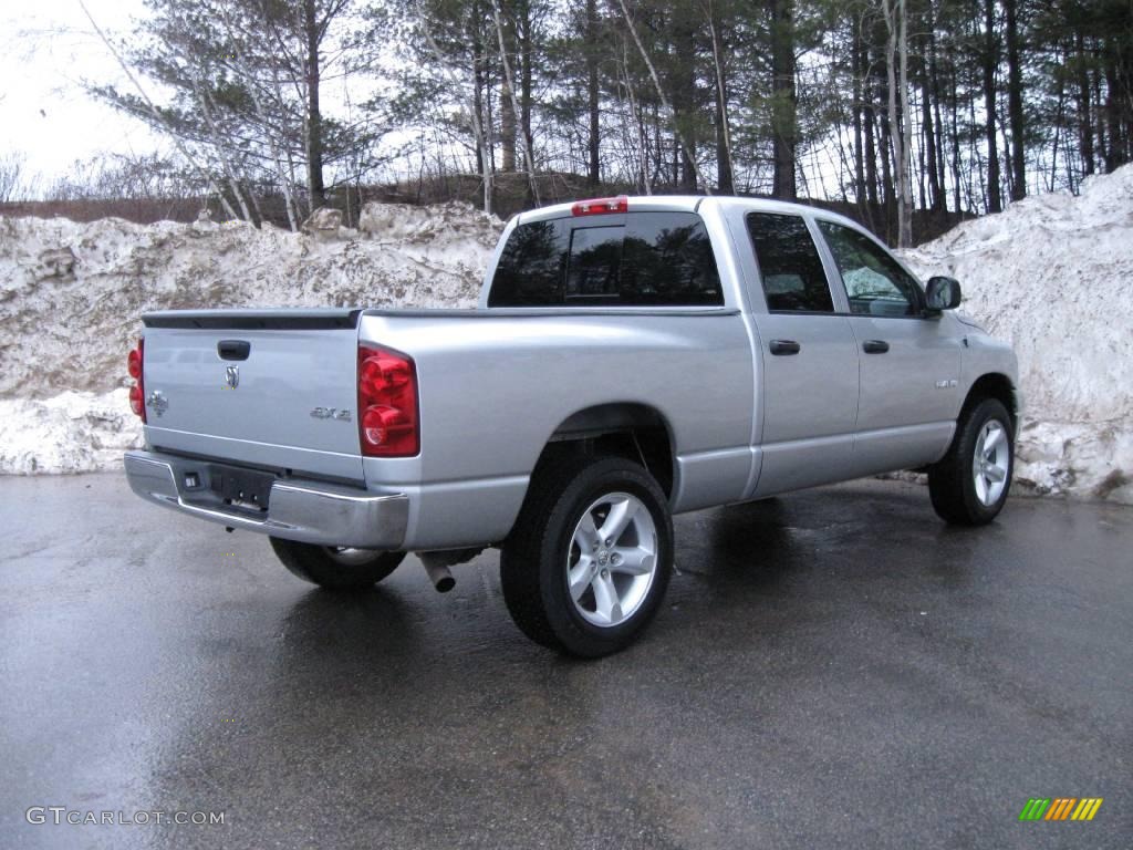 2008 Ram 1500 Big Horn Edition Quad Cab 4x4 - Bright Silver Metallic / Medium Slate Gray photo #11