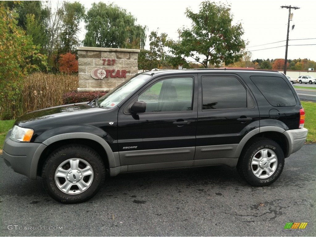 2002 Escape XLT V6 4WD - Black Clearcoat / Medium Graphite photo #1