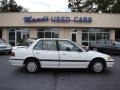 1991 Frost White Honda Civic LX Sedan #55235942