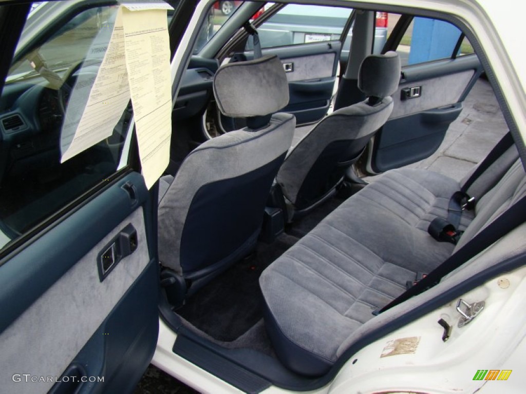 1991 Civic LX Sedan - Frost White / Blue photo #11