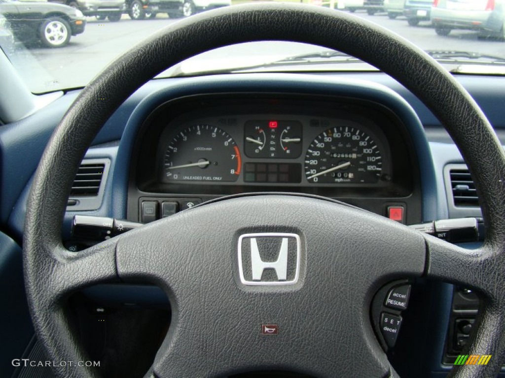 1991 Civic LX Sedan - Frost White / Blue photo #22