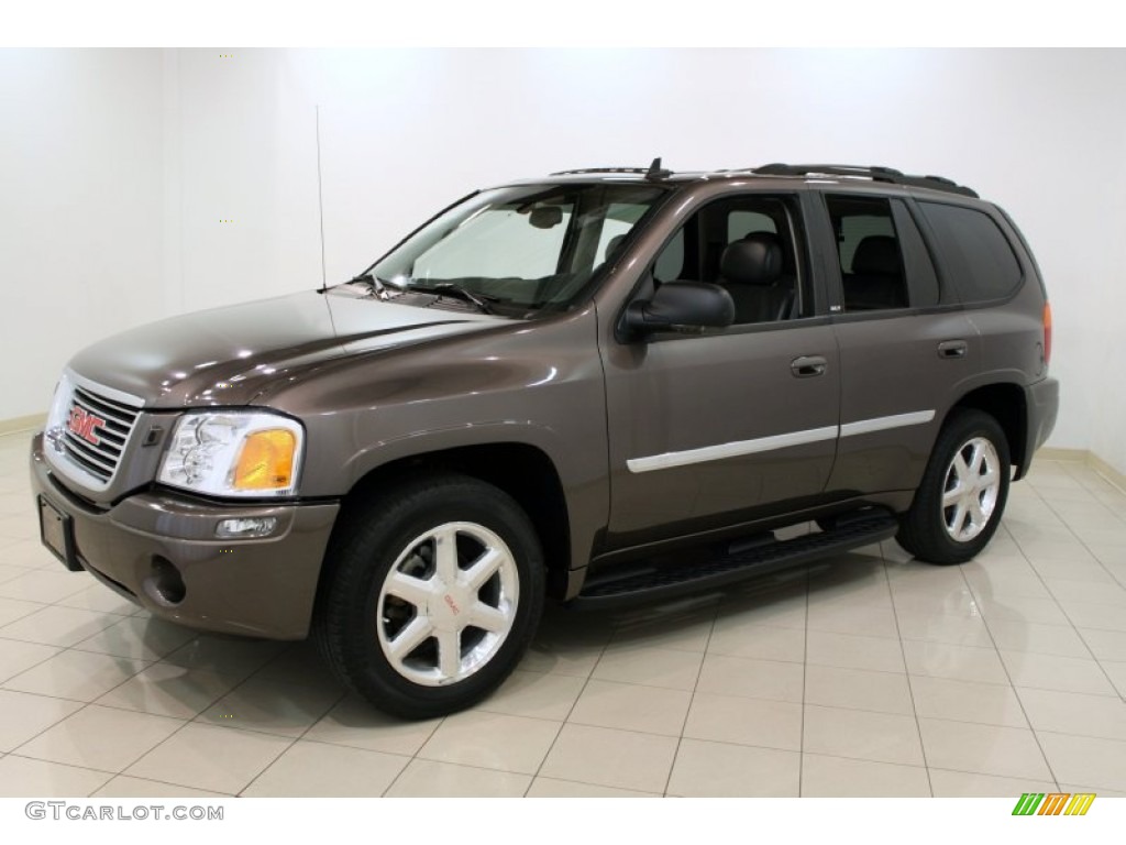 2008 Envoy SLT 4x4 - Medium Brown Metallic / Ebony photo #3