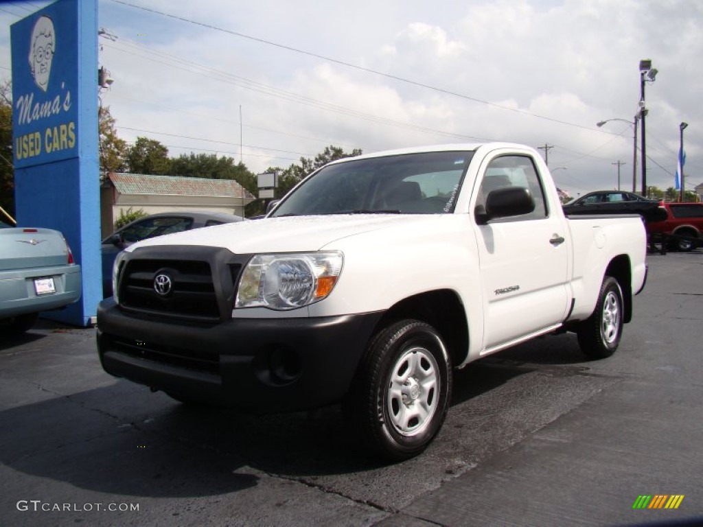 Super White 2008 Toyota Tacoma Regular Cab Exterior Photo #55280271