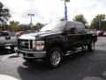 2008 Black Ford F250 Super Duty XLT Crew Cab 4x4  photo #5