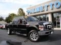 2008 Black Ford F250 Super Duty XLT Crew Cab 4x4  photo #32