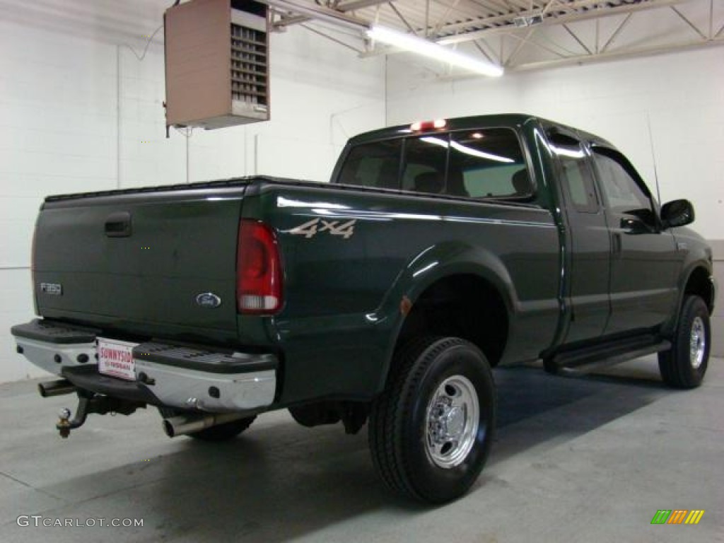 2003 F350 Super Duty Lariat SuperCab 4x4 - Dark Highland Green Metallic / Medium Parchment photo #3